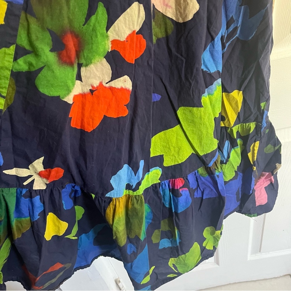 Anthropologie Navy Floral Halter Midi Dress - Picture 11 of 11